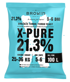 Turbo yeast X-Pure 21.3%, 100L