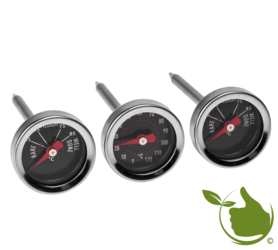 A set of mini thermometers for steaks and other meats