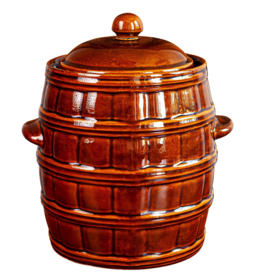 Sauerkraut pot (Brown checkered) 8 liters.