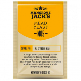 Dried brewing yeast Mead M05- Mangrove Jack's Craft Series - 10 g