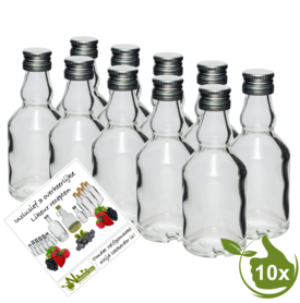 Little Glass bottle "Shotje" 50ml (10 pieces)