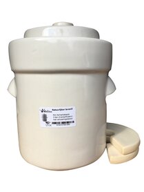 Mini fermentation crock 3 l (Cream/Modern) + lid/stones