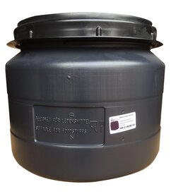 Storage / feeding barrel with screw lid 32 liters