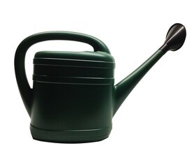 Watering can with spray head 10 Liter Green