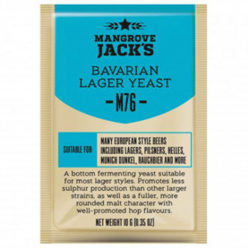 Dried brewing yeast Bavarian Lager M76 - Mangrove Jack's Craft Series - 10 g
