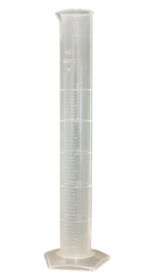 Graduated measuring cylinder 50 ml– alcohol resistant plastic