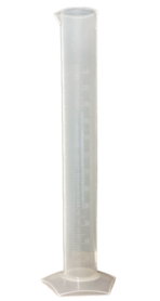 Graduated measuring cylinder 250 ml– alcohol resistant plastic