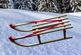 Wooden Sled foldable
