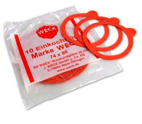 Weck rings flat 74 x 86mm (10 pieces)