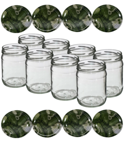 Glass jars 500 ml with twist-off lid (pickle) 8 pcs