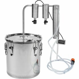 Stainless steel distiller 18 L with 2 settling tanks