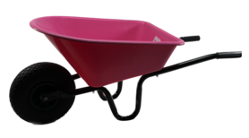 Children's wheelbarrow Pink metal/plastic