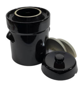 Sauerkraut  fermenting  crock 5 liter with  2 stones