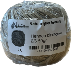 Hemp twine 2/6 50gr