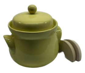 Mini sauerkraut crock yellow 1 liter