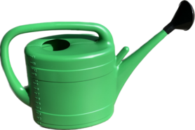 Watering can with spray head 13 Liter Green