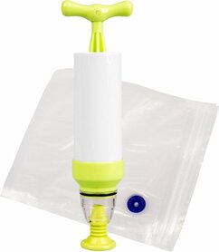 Vacuum sealer including reusable bags