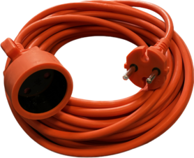 Extension cord 20 meters orange