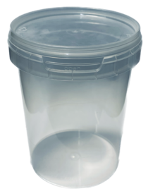 Fresh food containers round 520ml reusable with leak-proof lid