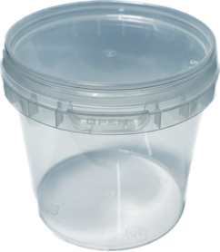 Round containers 365ml with lid