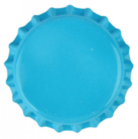 Crown caps light blue 26 mm (100 pcs)
