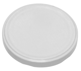 Twist-off lid white, 82mm 10 in unit