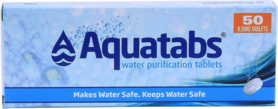 Water purification tablets Aquatabs 50 pieces