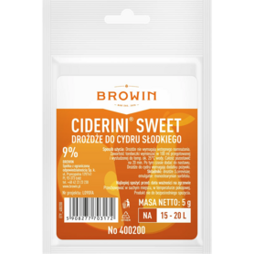 Semi-sweet and sweet cider yeast, 5g