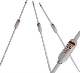 One-mark volumetric pipette with safety bulb, 10 ml