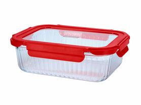 Cookai Oven Dish Red 1520ml with glass lid