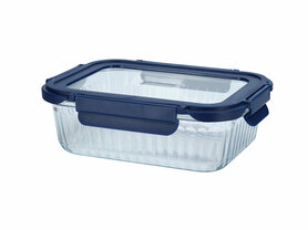 Cookai Oven Dish Blue 1040ml with glass lid