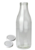 Glass juice bottle 750 ml with a white cap