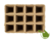 Paper seed pots 12 per tray 4x4x4.5cm 30 pieces