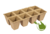 Paper seed pots 8 per tray 6x6x6cm 30 pieces