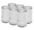 Glass honey jars 315 ml including lid, packed per 6 pieces