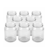 Glass pots 700 ml 8 pieces