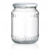 Glass pots 700 ml with twist-off lid (White) 8 pieces
