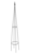Metal climbing column for plants 135cm