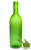 Set of 12 green glass wine bottles 0.75 L