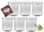 Glass jars 346 ml (6 pieces)