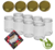 Jam pots 500 ml with twist-off lid gold, 8 in unit