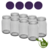 Glass jars 900 ml with twist-off lid (lilac dot) 8 in unit