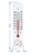 Universal white thermometer with hygrometer