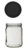 Jam pots 500 ml with twist-off lid (black) 8 in unit