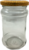 Glass honey jars 315 ml including lid, packed per 6 pieces