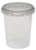 Fresh food containers round 520ml reusable with leak-proof lid