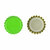Crown caps Green 26 mm (100 pcs)