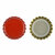 Crown caps red 26 mm (100 pcs)