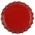 Crown caps red 26 mm (100 pcs)