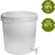 Fermentation container transparent 30L with lid and drain tap